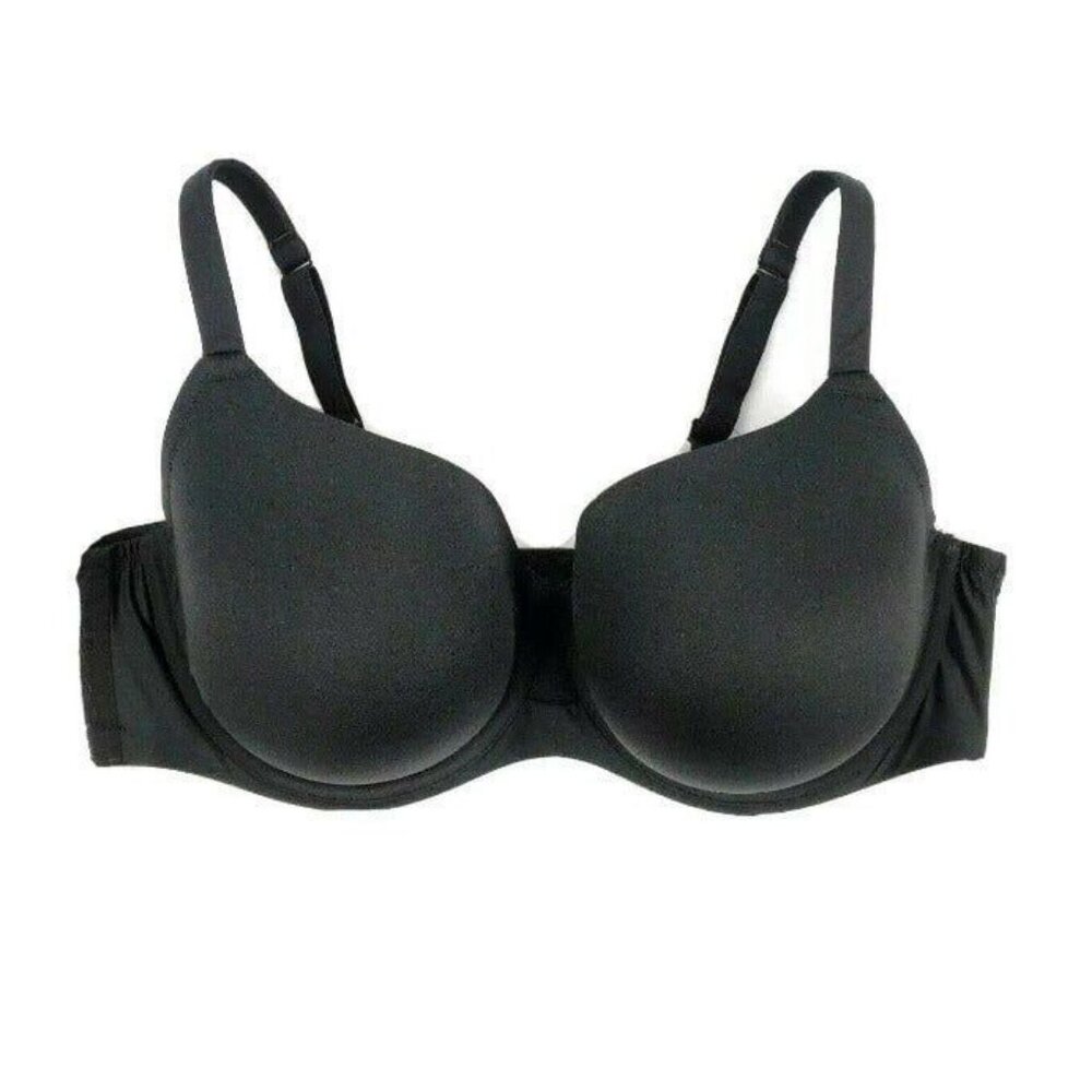 Cacique Womens Bra French Full Coverage Cooling Size 42C Black NEW - Picture 2 of 8